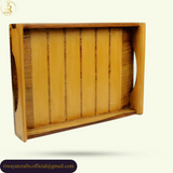 Handmade Wooden Breakfast & Coffee Serving Tray with Handles