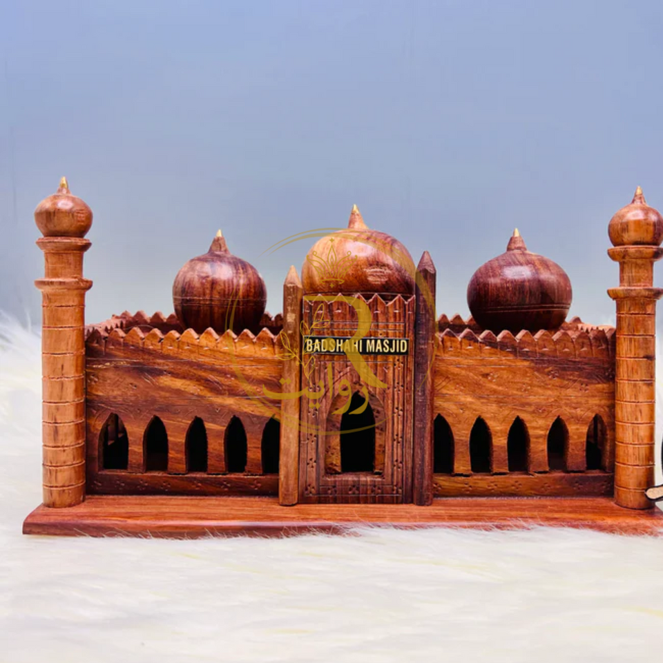 Handcrafted Wooden Badshahi Mosque Decoration Piece