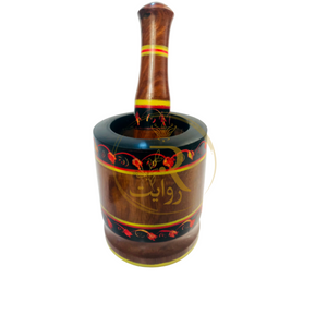 Wooden Handmade Mortar & Pestle (Chatu Danda) – Traditional Kitchen Tool