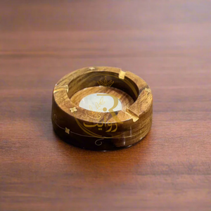 Handcrafted Wooden Ashtray – Durable & Stylish Smoking Accessory
