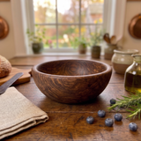 7 Inch Single Wooden Bowl With Polish