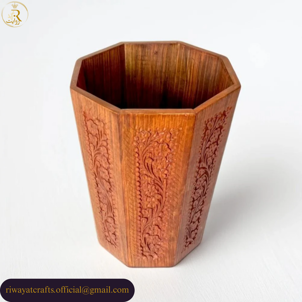 Handwoven Basket Side Table for Home Décor