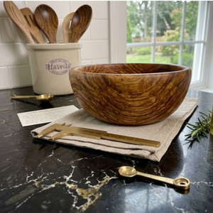 5 Inch Single Wooden Bowl With Polish