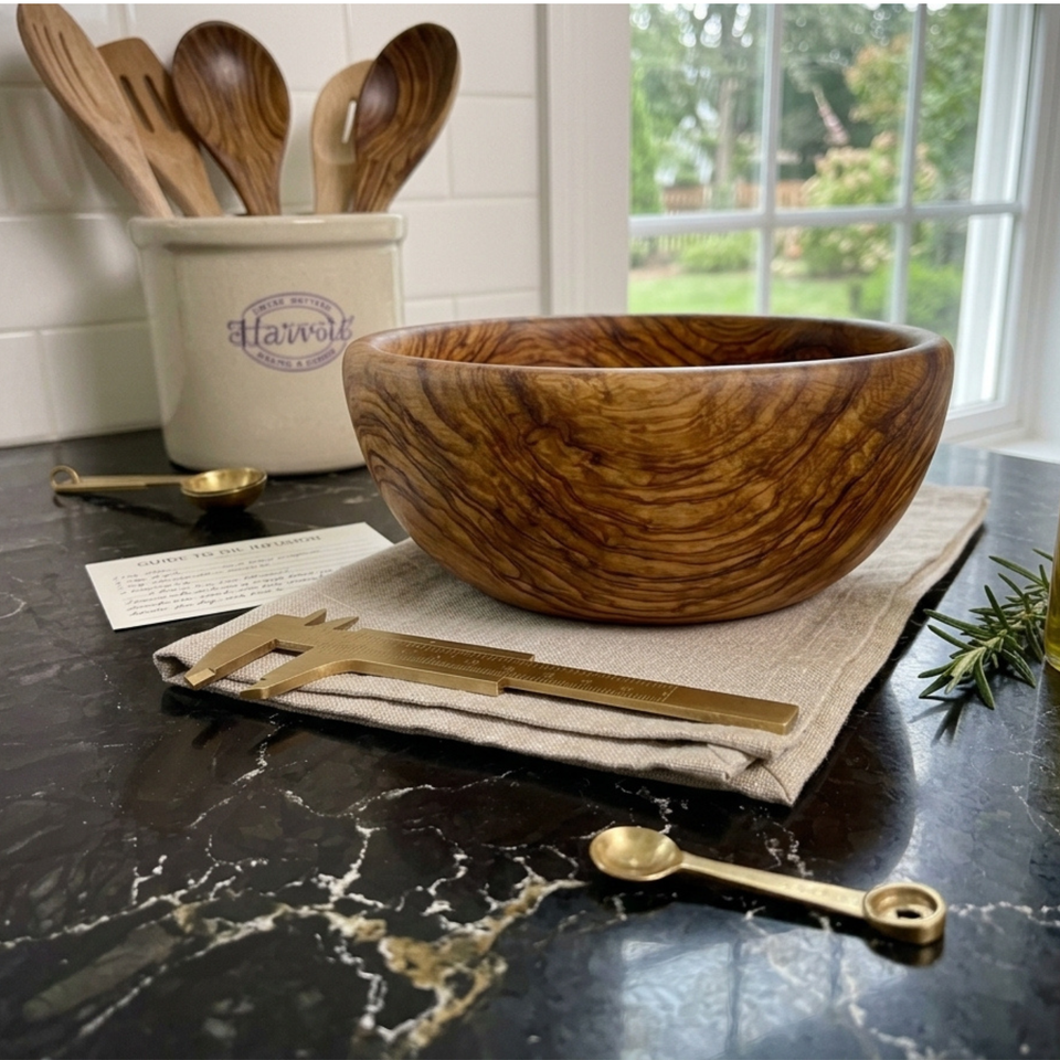5 Inch Single Wooden Bowl With Polish