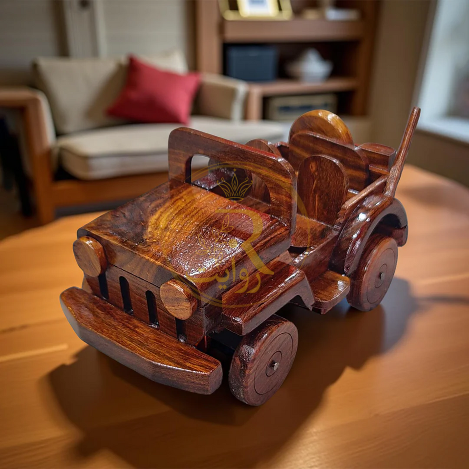 Personalized Wooden Toy Jeep – Custom Baby Boy Gift & Keepsake Birthday Present