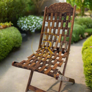 Handcrafted Wooden Foldable Chair – Durable, Portable & Traditional Seating