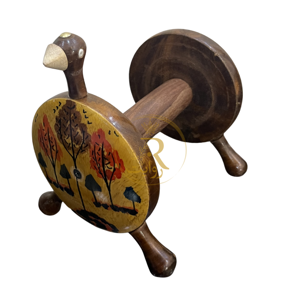 Hand-Painted Wooden Kitchen Tissue Roll Stand | Decorative Paper Towel Holder