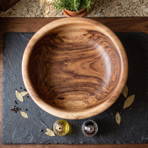 8 Inch Single Wooden Bowl Without Polish