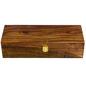 Handcrafted 5-Section Wooden Watch Box – Premium Wooden Top Lid Organizer