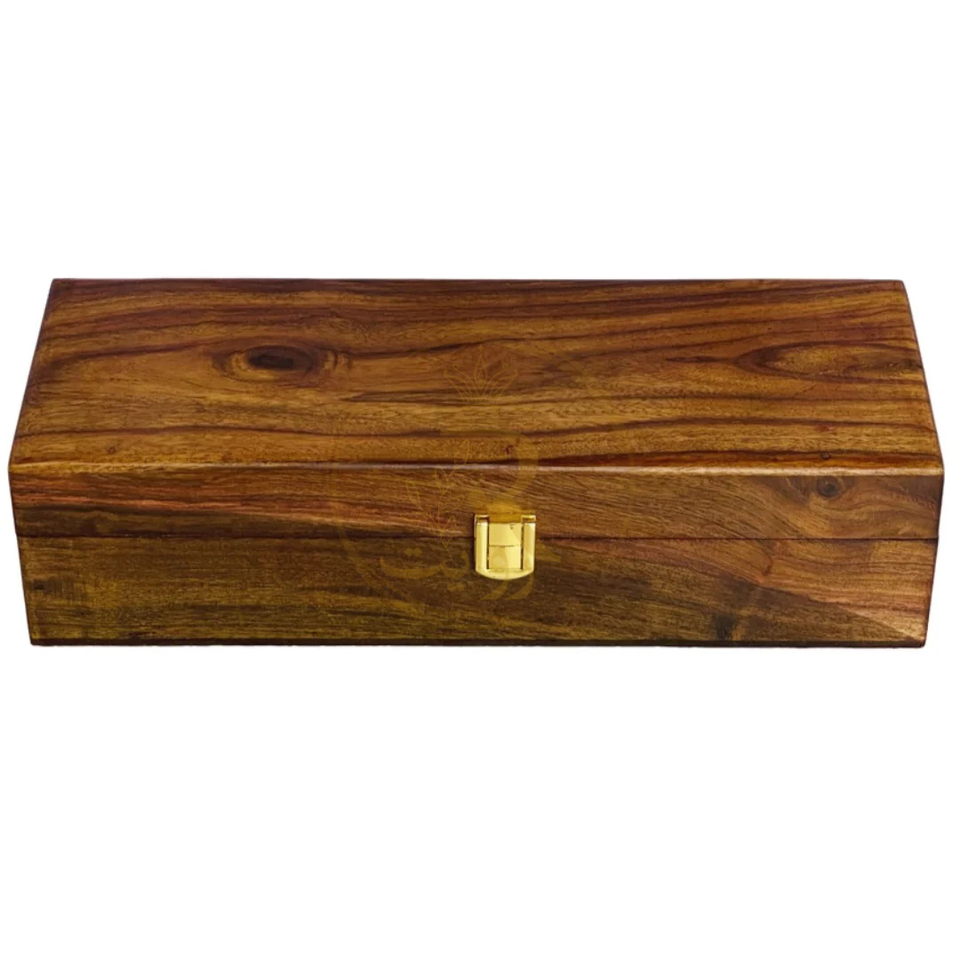 Handcrafted 5-Section Wooden Watch Box – Premium Wooden Top Lid Organizer