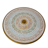 Naqashi Art Hand-Painted Round Wooden Coffee Table – 16" & 18"