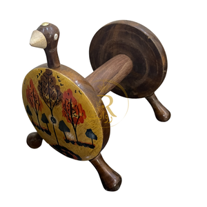 Hand-Painted Wooden Kitchen Tissue Roll Stand | Decorative Paper Towel Holder