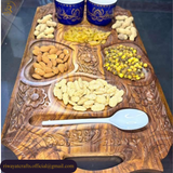 Handcrafted Wooden Dry Fruit Serving Tray