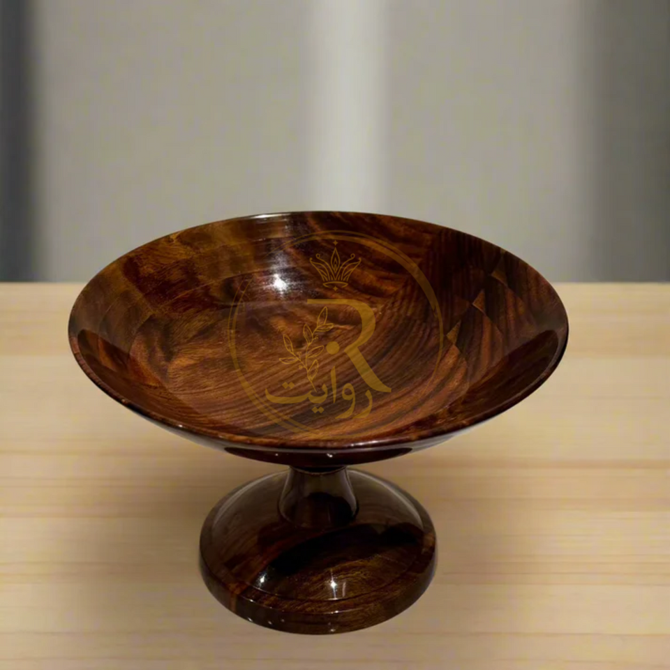 Handcrafted Wooden Fruit Bowl – 12 Inch Rosewood Dining & Kitchen Decor