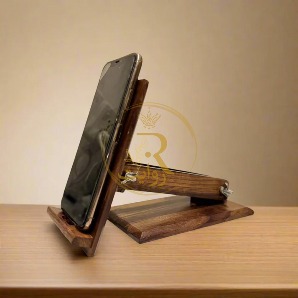 Handcrafted Wooden Smartphone Stand – Mobile Holder for Desk & Table