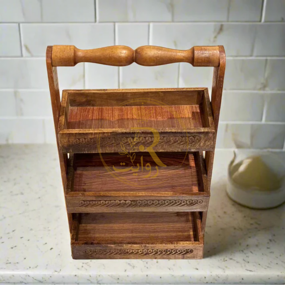 Handmade Wooden Spoon Rack for Kitchen