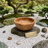 6 Inch Single Wooden Bowl With Polish
