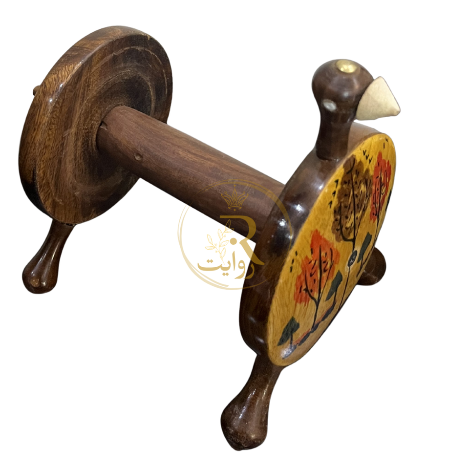 Hand-Painted Wooden Kitchen Tissue Roll Stand | Decorative Paper Towel Holder