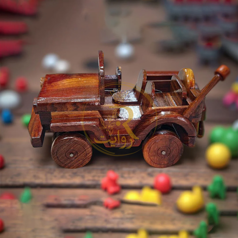 Personalized Wooden Toy Jeep – Custom Baby Boy Gift & Keepsake Birthday Present