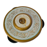 Naqashi Art Hand-Painted Round Wooden Coffee Table – 16" & 18"