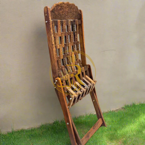 Handcrafted Wooden Foldable Chair – Durable, Portable & Traditional Seating