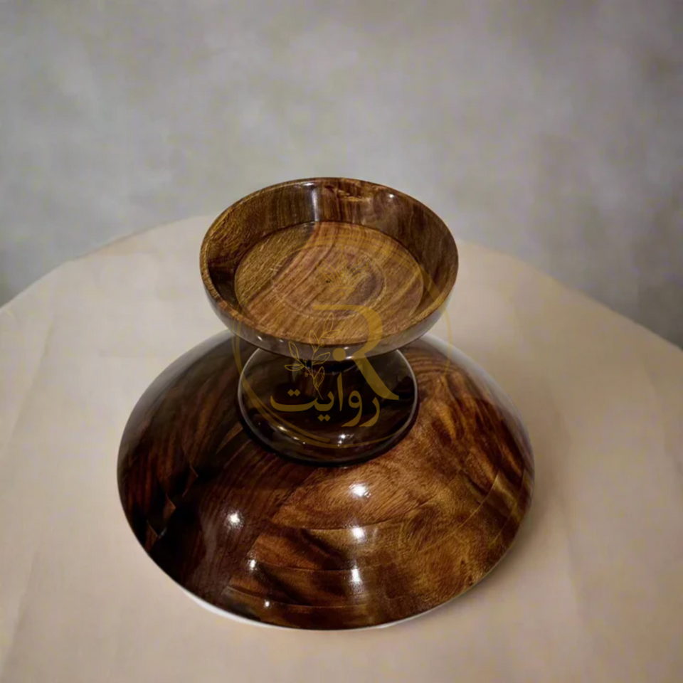 Handcrafted Wooden Fruit Bowl – 12 Inch Rosewood Dining & Kitchen Decor