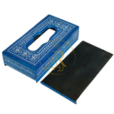 Handcrafted Naqshi Wooden Tissue Box – Decorative Tissue Holder (Red, Blue & Green)