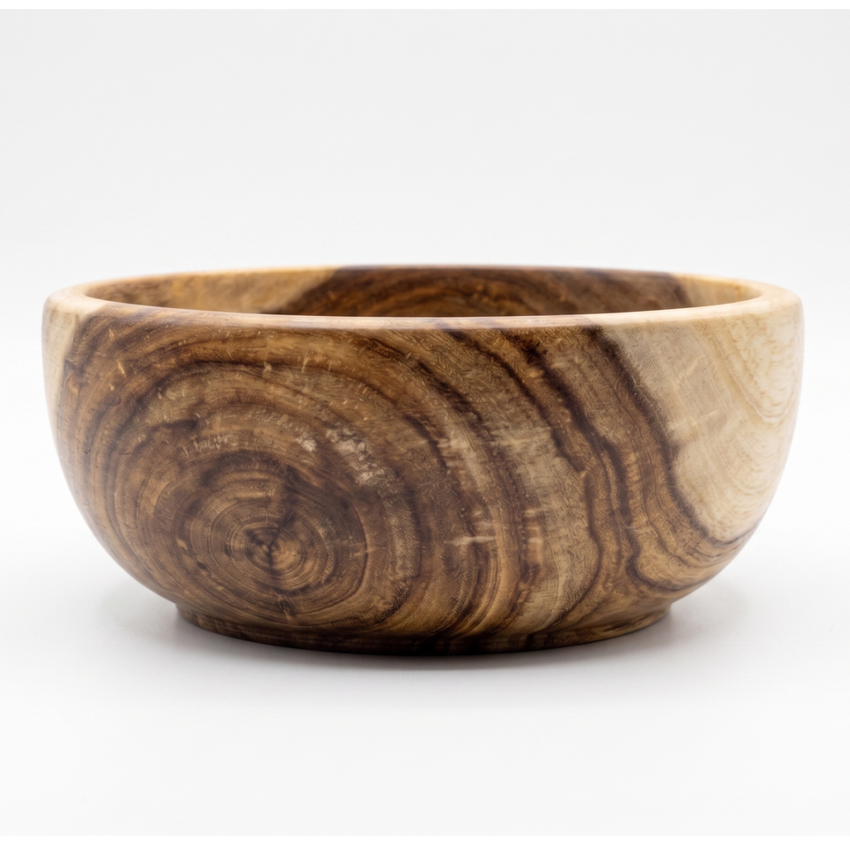 5 Inch Single Wooden Bowl Without Polish
