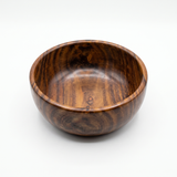 8 Inch Single Wooden Bowl With Polish