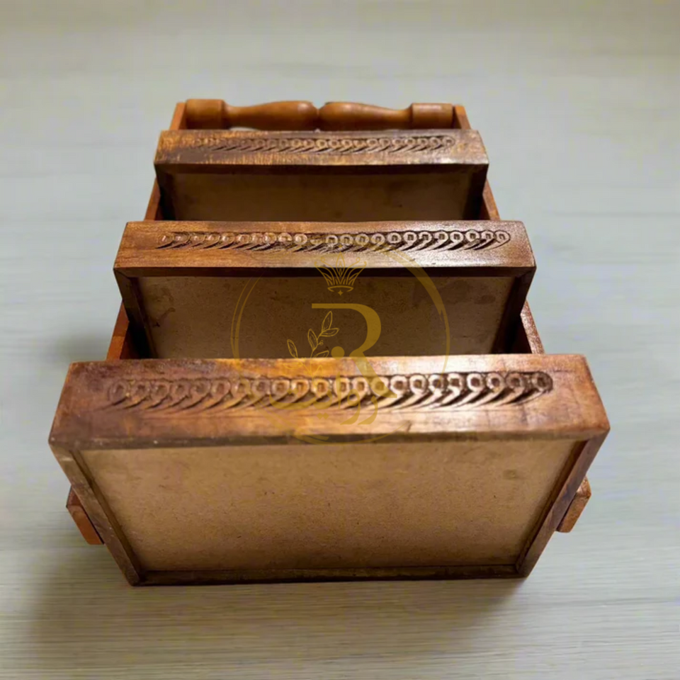 Handmade Wooden Spoon Rack for Kitchen