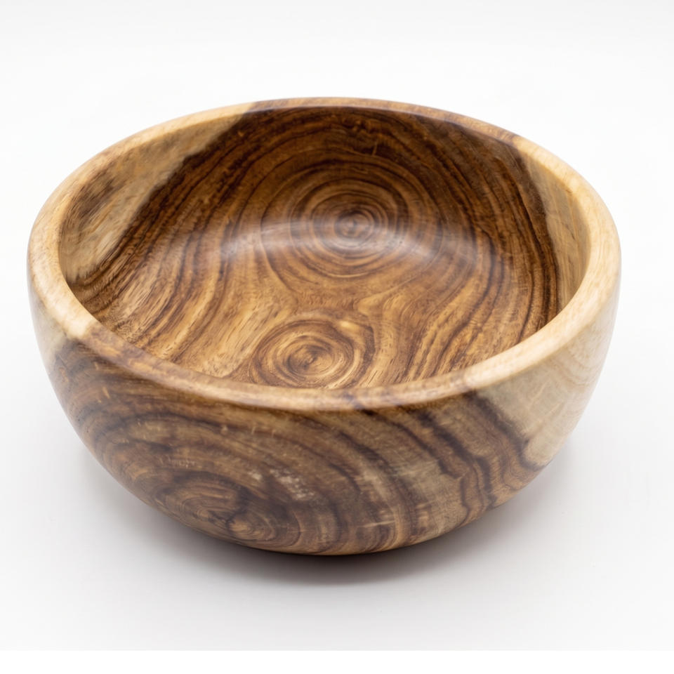 5 Inch Single Wooden Bowl Without Polish