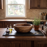 8 Inch Single Wooden Bowl Without Polish