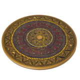 Handcrafted Black Naqshi Table & Umre-Khayam Set – 24-Inch 3-Leg Wooden Home Décor Table