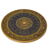 Handcrafted Black Naqshi Table & Umre-Khayam Set – 24-Inch 3-Leg Wooden Home Décor Table