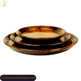 Handcrafted Sheesham Wood Plate Set of 3