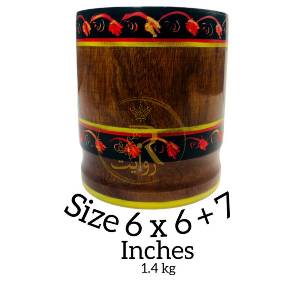 Wooden Handmade Mortar & Pestle (Chatu Danda) – Traditional Kitchen Tool