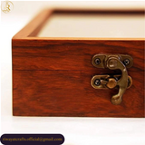 Wooden Spice Box with Glass Lid