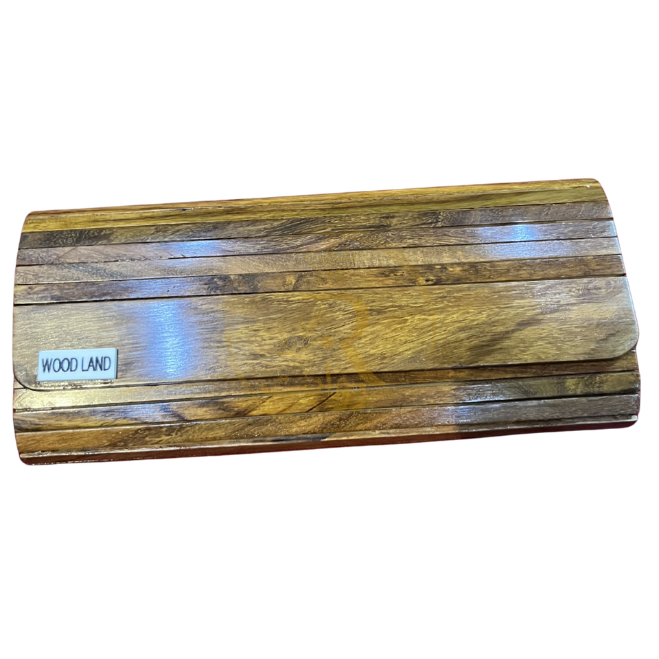 Handcrafted Wooden Clutch Purse for Women – Premium Natural Wood Evening Bag