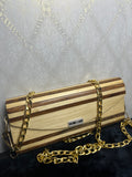 Handcrafted Wooden Clutch Purse for Women – Premium Natural Wood Evening Bag